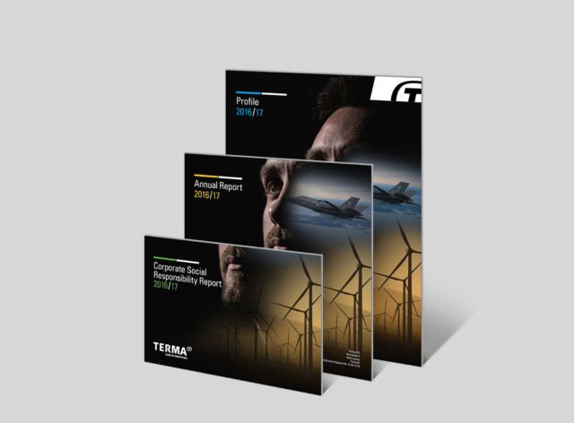 Terma | Since the website was completed, CBC has supported Terma with a series of other projects, such as product launch campaigns and the company’s annual reports | CBC