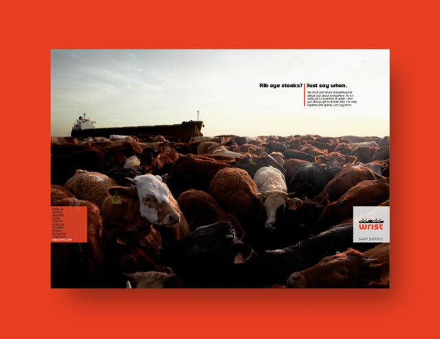 Wrist Ship Supply | Under the theme, Just Say When, and a strikingly original visual approach, Wrist was able to convey that customers could get as much of whatever they wanted, whenever and wherever they needed it | CBC