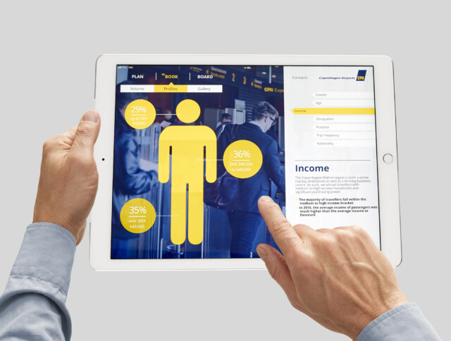 Copenhagen Airport | Alongside a new B2B website section, CBC developed a state-of-the-art online sales tool for Airport Sales to help facilitate sales meetings in a more engaging way, and to support the airport’s ambitions for digital development and integration | CBC