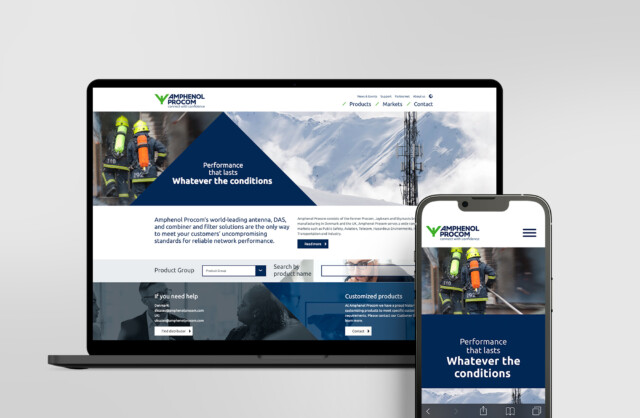 Amphenol Procom | The new identity and messaging was implemented across all digital marketing touchpoints, including optimisation for different platforms | CBC