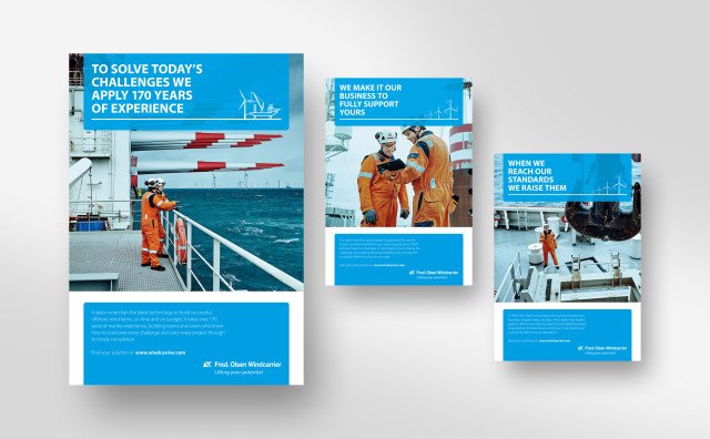 Fred. Olsen Windcarrier | The new brand platform was communicated across multiple touchpoints, including a series of customer-focused print ads | CBC