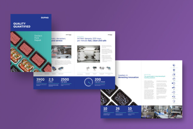 QUPAQ | A new corporate brochure was developed as a clear and effective way to showcase the new brand identity, value proposition, and key messages | CBC