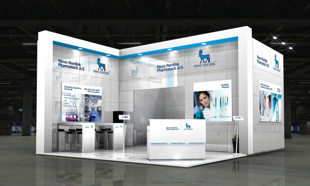 Novo Nordisk Pharmatech | The visual identity and messaging transitioned perfectly to a trade show environment | CBC