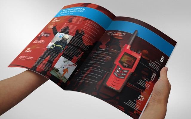Cobham | A brochure was written and designed to help sales teams to promote the new product with key information and messages | CBC