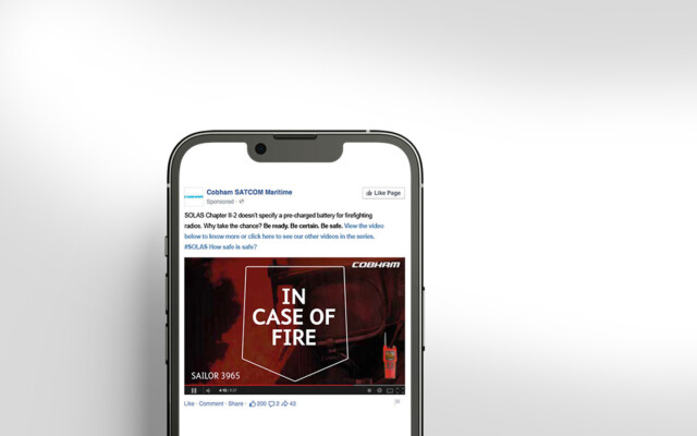 Cobham | Designed as ‘quick-shots’ for use on social media platforms, teaser animations communicated specific benefits of Cobham Satcom’s new firefighting radio | CBC