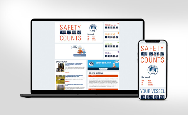 Svitzer | The 2015 campaign used a web-based Safety Counter to provide an immediate way for the organisation to track Svitzer’s safety performance | Svitzer responsive website | CBC