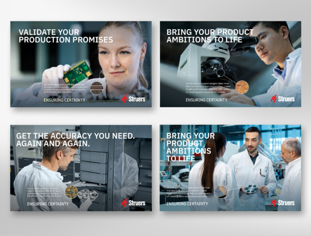 Struers | CBC created a new brand concept, messaging framework, and visual identity that clearly aligns Struers with its true value offering – not just as a supplier, but as a strategic enabler for innovation and progress | CBC