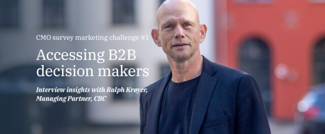 Portrait of Ralph Krøyer with the text 'Accessing B2B decision makers'