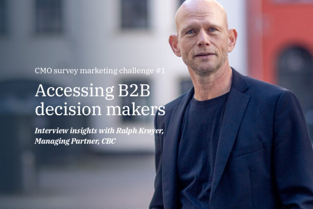 Portrait of Ralph Krøyer with the text 'Accessing B2B decision makers'