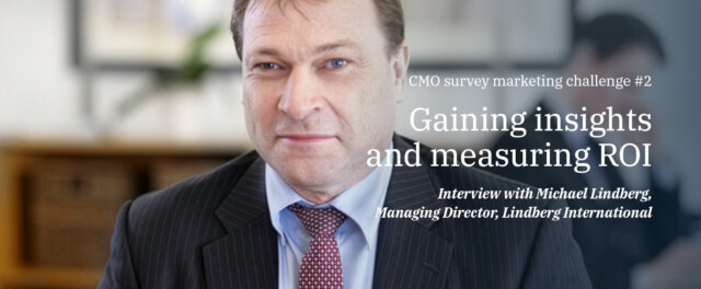 Portrait of Michael Lindberg with text overlay: Why marketing ROI has be come so difficult to measure